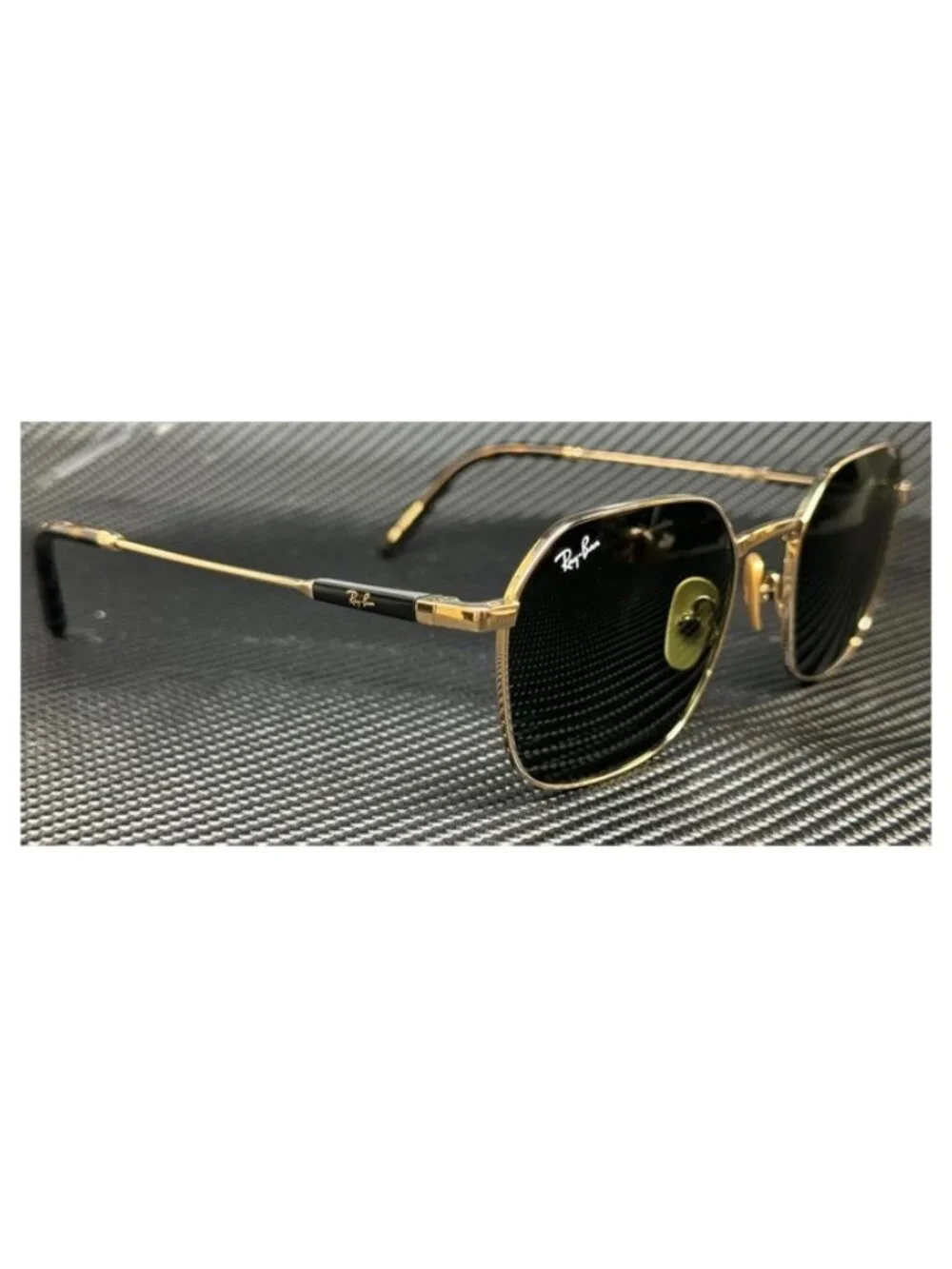 New Undisclosed Men Gold Arista Jim Titanium Sunglasses 53-20-145
